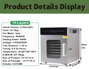 food dehydrator 10 layers