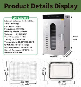 food dehydrator 24 layers
