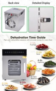 8 tray food dehydrator